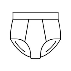 briefs icon, briefs line art - simple line art of briefs, perfect for briefs logos and icons