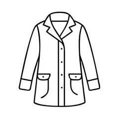 Naklejka premium coat icon, coat line art - simple line art of coat, perfect for coat logos and icons