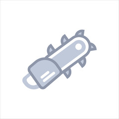 Simple greyscale icon of an electric saw, suitable for industrial or hardware-related content.