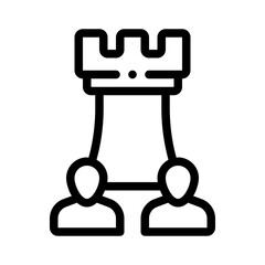strategy line icon