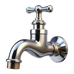 Chrome Faucet Stock Photo