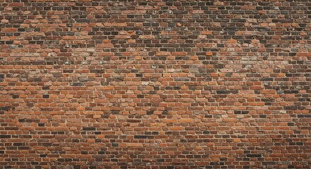 Rustic Red Brick Wall Texture Aged Surface. AI Generated