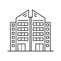 flats icon, flats line art - simple line art of flats, perfect for flats logos and icons