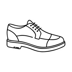 oxfords icon, oxfords line art - simple line art of oxfords, perfect for oxfords logos and icons