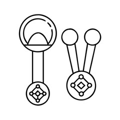 collar pins icon, collar pins line art - simple line art of collar pins, perfect for collar pins logos and icons