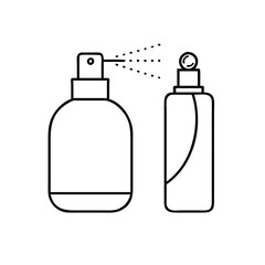 perfume atomizers icon, perfume atomizers line art - simple line art of perfume atomizers, perfect for perfume atomizers logos and icons