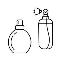 perfume atomizers icon, perfume atomizers line art - simple line art of perfume atomizers, perfect for perfume atomizers logos and icons