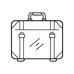 suitcase icon, suitcase line art - simple line art of suitcase, perfect for suitcase logos and icons