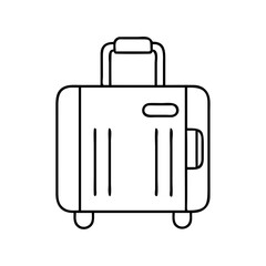 suitcase icon, suitcase line art - simple line art of suitcase, perfect for suitcase logos and icons