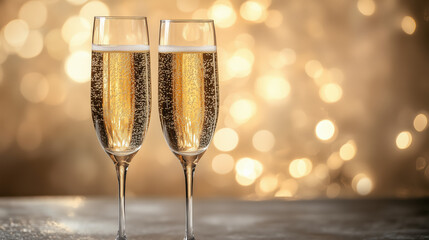 glasses of champagne