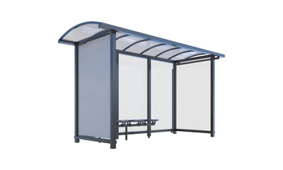 Bus stop side view png alpha channel