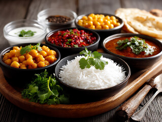  chana masala thali,