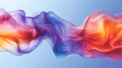 Abstract colorful flowing wave, vibrant hues.