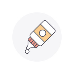GLUE vector icon stock illustration