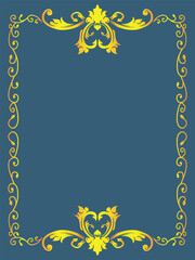 Romantic Ornamental Frame for Wedding Ceremonies