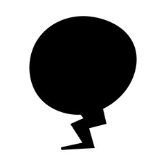 Speech bubble vector icon. Chat illustration sign. Message symbol. Text bubble logo.