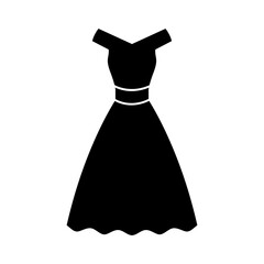 Dress icon vector. frock illustration sign. Fashion symbol or logo.