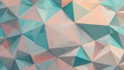 Obraz premium abstract geometric background, Vibrant Low Poly Art: Gradient Geometric Background for Creative Projects, Stunning 3D Polygonal Design: Abstract Art in Warm and Cool Tones 