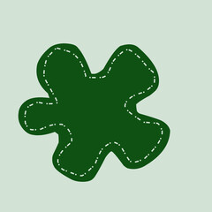 Vector illustration of design elements and shapes for abstract background, geometrical elements and leaves