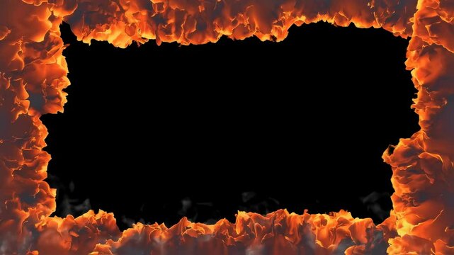 Slow-Motion Fire Frame Animation Effect