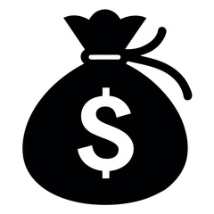 Black-silhouette-of-a-tied-money-bag-with-a-bold 