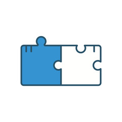PUZZLE vector icon stock illustration
