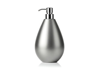 Fototapeta premium A silver soap dispenser