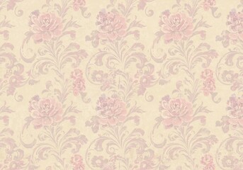 Elegant pastel floral pattern background. AI Generated