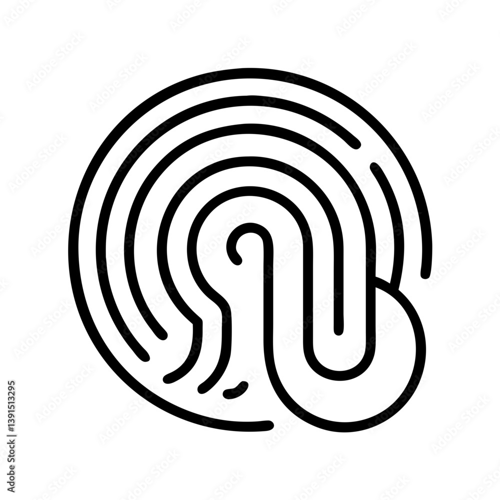 Poster fingerprint identification scan security access control biometric authentication technology 100