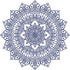 Fototapeta premium Beautiful flower art and mandala vector design