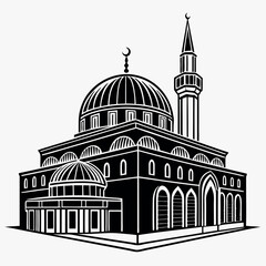 Palestine-al-Aksa-mosque-black-silhouette 