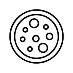 Delicious pepperoni pizza vector icon for restaurant menu and food delivery services illustration design