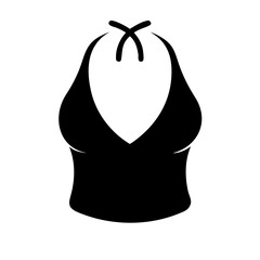 halter top icon, halter top line art - simple line art of halter top, perfect for halter top logos and icons