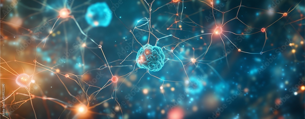 Aufkleber neural network: a stunning artistic rendering of a neural network, a complex and interconnected syst
