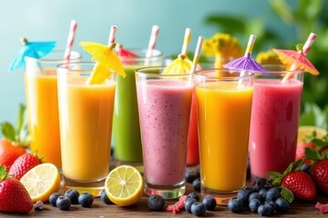 Fototapeta premium Fruit Smoothie Presentation