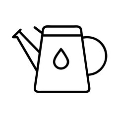 Watering can outline vector for gardening and plant care needs perfect for diy projects and designs