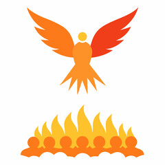 vector illustration of an eagle