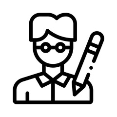 writer line icon