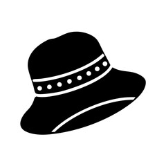 bucket hats icon, bucket hats line art - simple line art of bucket hats, perfect for bucket hats logos and icons