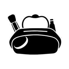 cosmetic bags icon, cosmetic bags line art - simple line art of cosmetic bags, perfect for cosmetic bags logos and icons