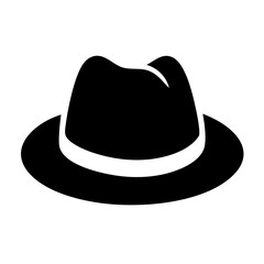 fedora icon, fedora line art - simple line art of fedora, perfect for fedora logos and icons