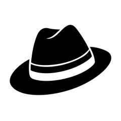 fedora hats icon, fedora hats line art - simple line art of fedora hats, perfect for fedora hats logos and icons