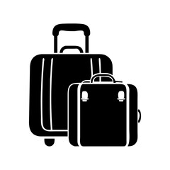 luggage icon, luggage line art - simple line art of luggage, perfect for luggage logos and icons