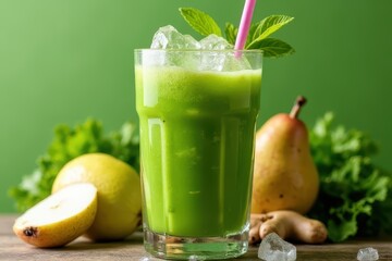 Pear-Ginger Green Smoothie