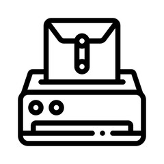 envelope line icon