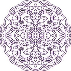 Beautiful flower art and mandala vector design