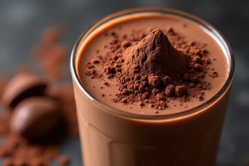Tempting Cocoa Powder Blended Smoothie