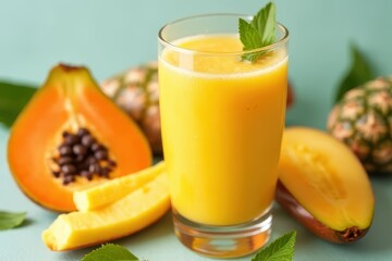 Fototapeta premium Tropical Smoothie Close-Up