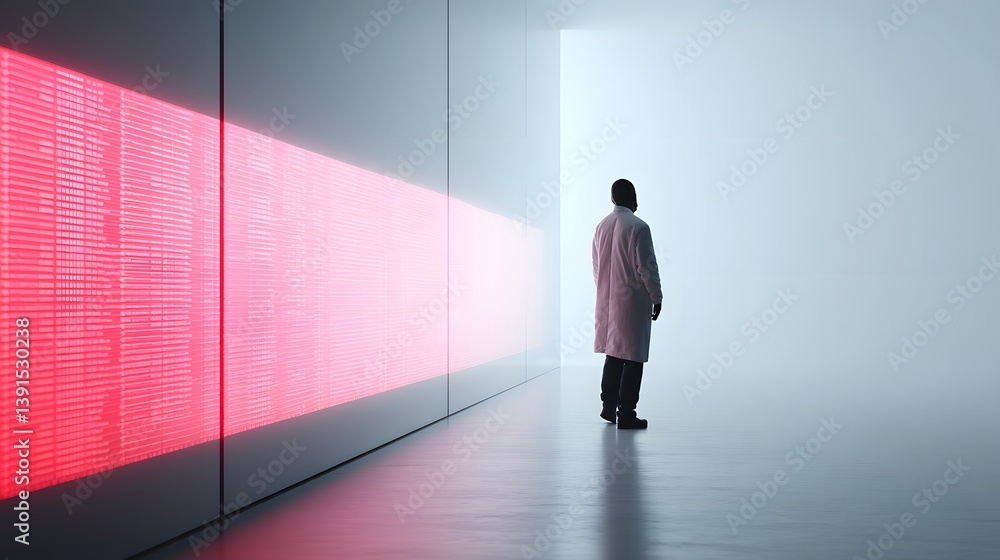 Poster a futuristic ai lab showcasing advanced neural network visualization, large language model optimizin