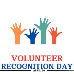 Fototapeta premium volunteer recognition day 